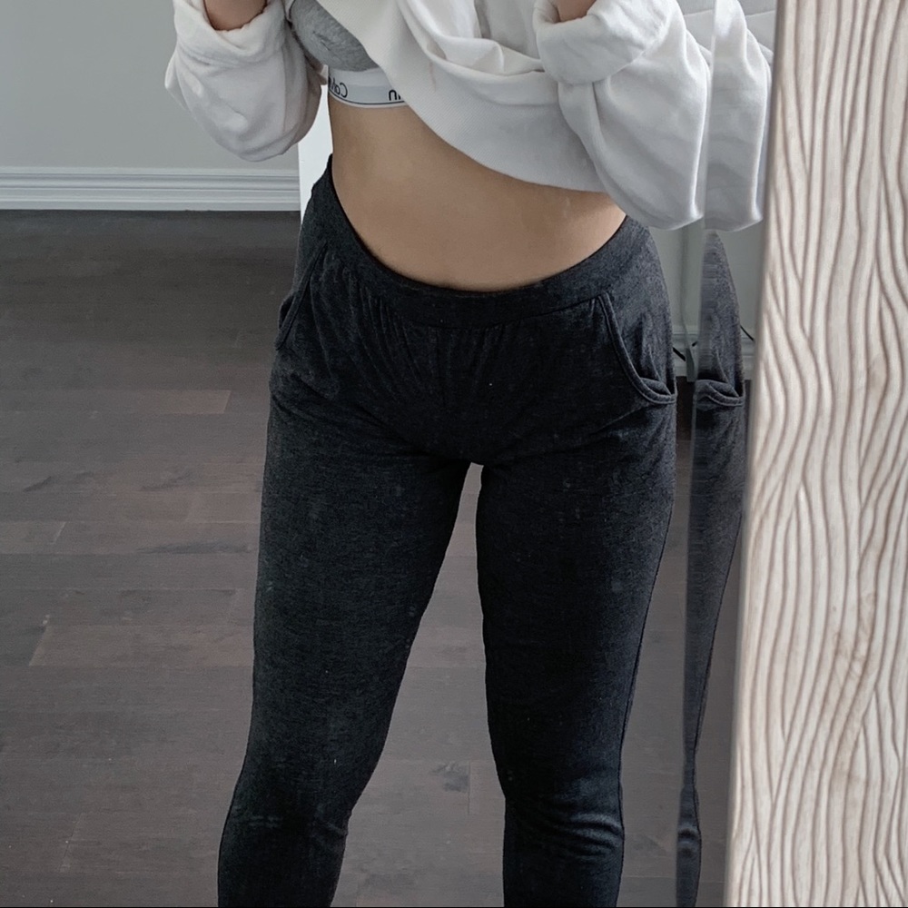 slim grey sweatpants
